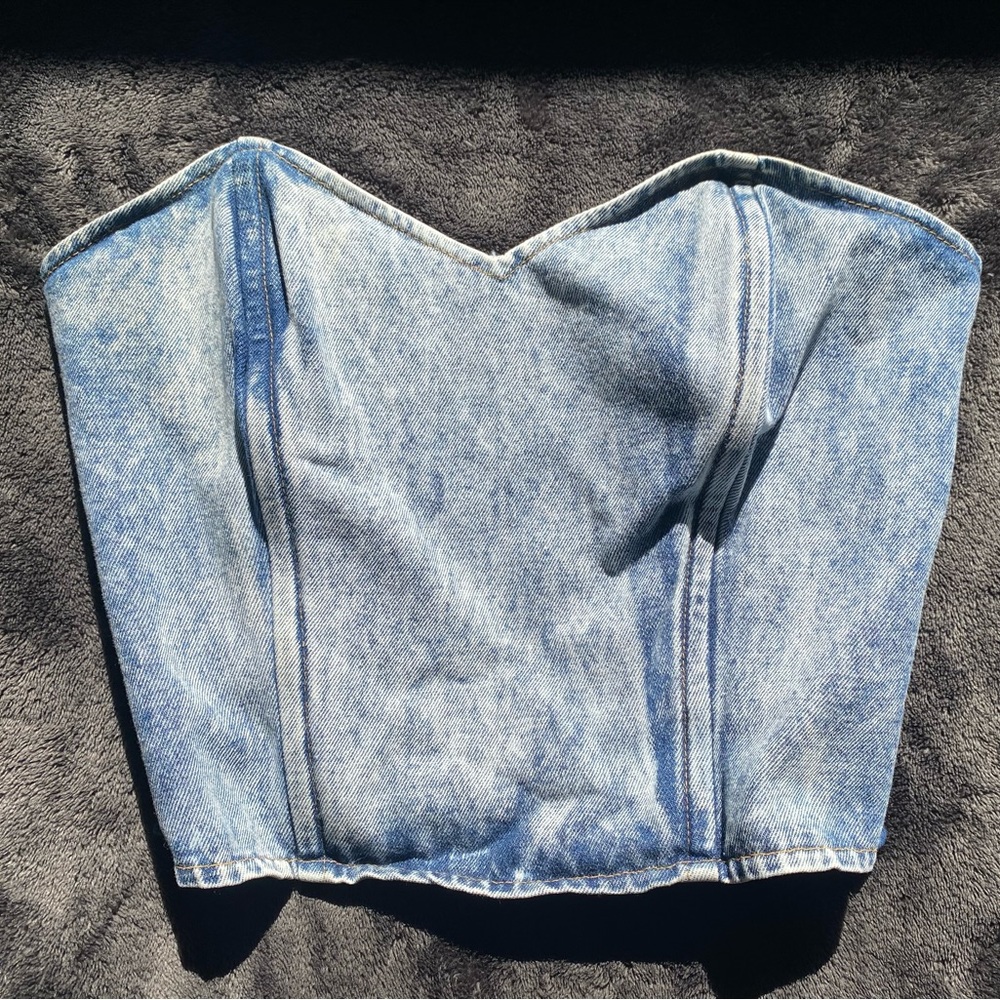 RARE Frederick’s of Hollywood vintage denim tube top